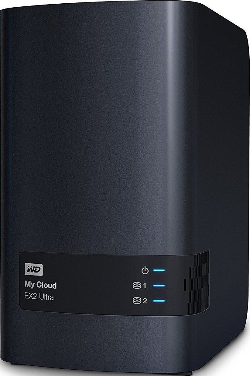 Сетевое хранилище NAS WD My Cloud EX2 Ultra Black 8Tb (WDBVBZ0080JCH ...