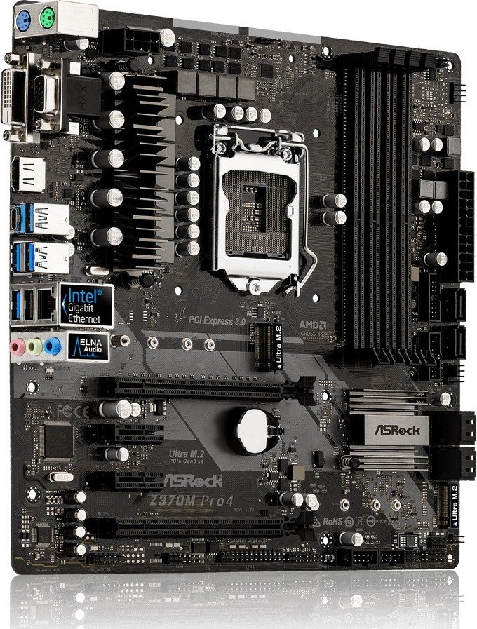 Материнская плата ASRock Z370M Pro4 s-1151 Z370 купить | Elmir - цена ...