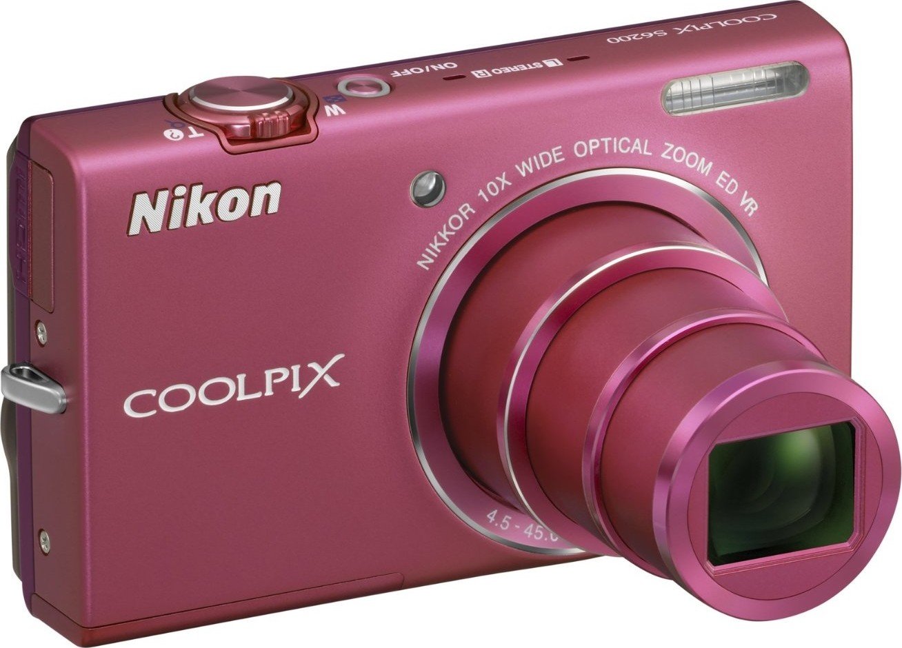 Цифровая фотокамера Nikon Coolpix S6200 Pink купить | ELMIR - цена ...