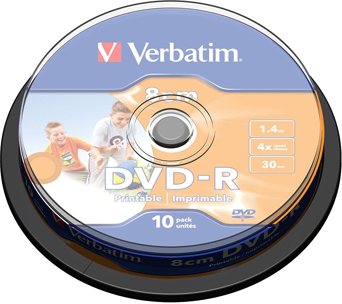 DVD R Verbatim Inkjet Printable 1 4Gb 4x 10 Pack Spindle 43573 