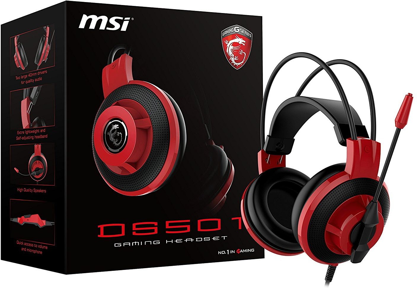 Наушники MSI DS501 Gaming Headset купить | ELMIR - цена, отзывы ...
