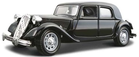 Автомодель Bburago Citroen 15 CV TA 1938 Black, Red/Black 1