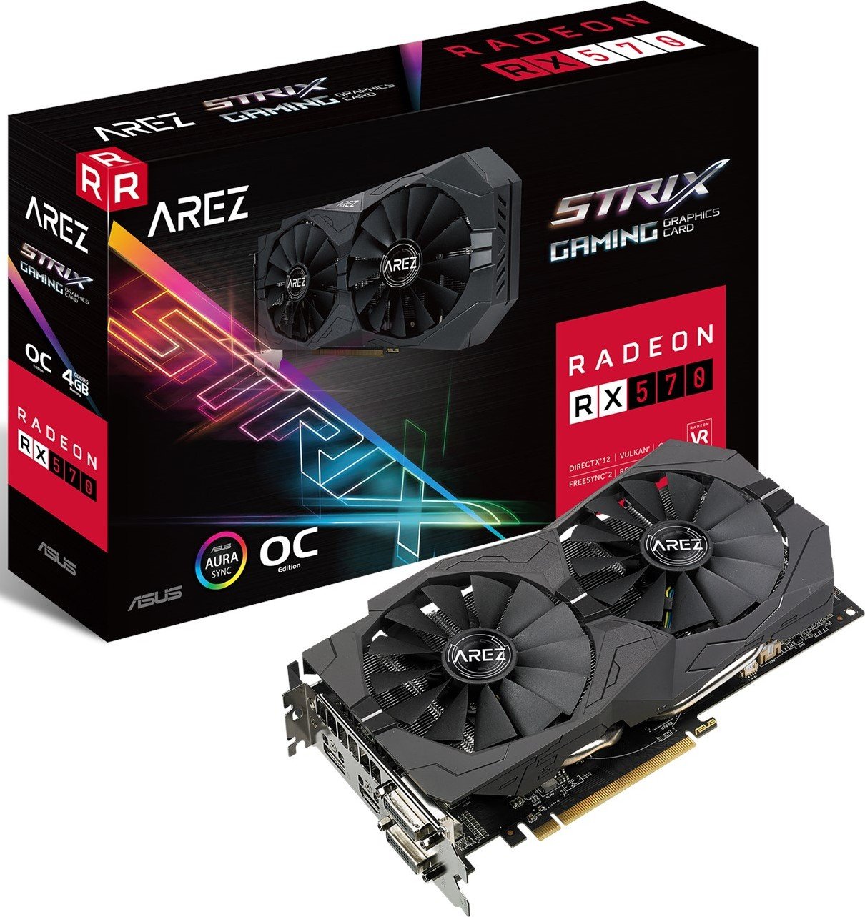Видеокарта Asus PCI-E Radeon RX 570 4GB DDR5 (AREZ-STRIX-RX570-O4G ...