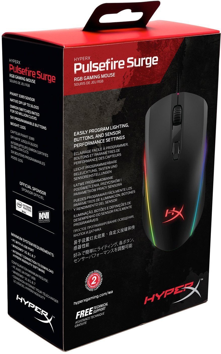 Мышь Kingston HyperX Pulsefire Surge (HX-MC002B) купить ...