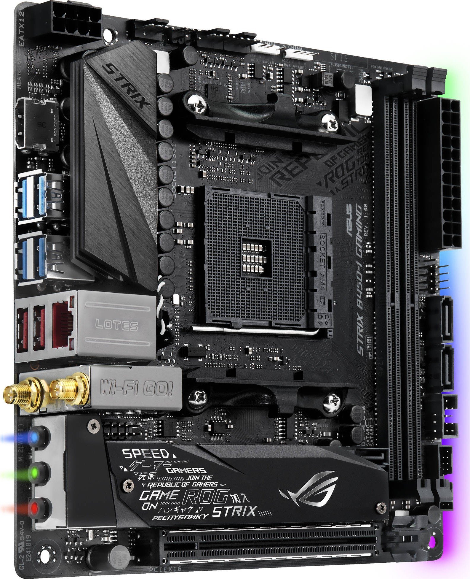 Материнская плата Asus ROG STRIX B450-I Gaming s-AM4 B450 купить ...