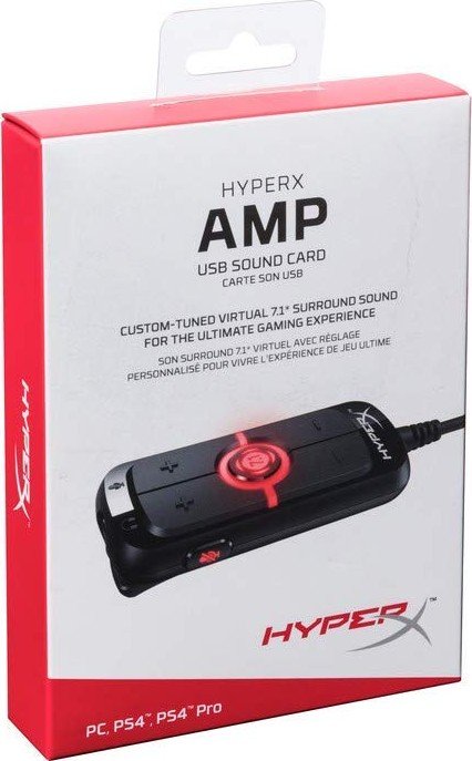 Звуковая карта USB HyperX Amp Virtual 7.1 PC/PS4 (HX-USCCAMSS-BK ...