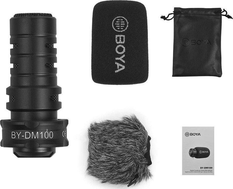 Микрофон Boya BY-DM100 купить | ELMIR - цена, отзывы, характеристики