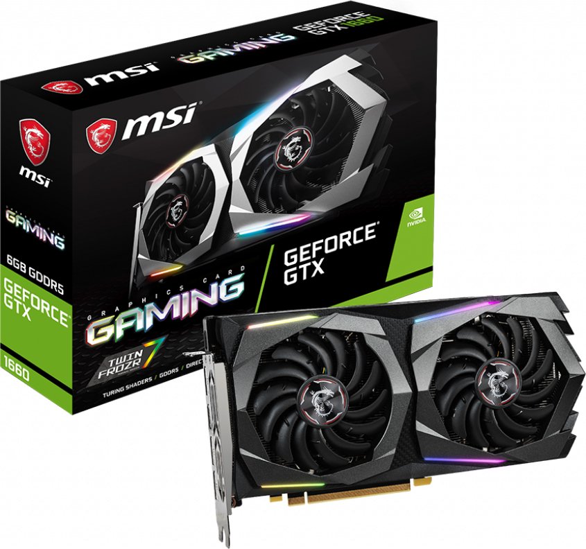 Видеокарта MSI PCI-E GeForce GTX1660 6GB DDR5 (GTX 1660 GAMING 6G ...
