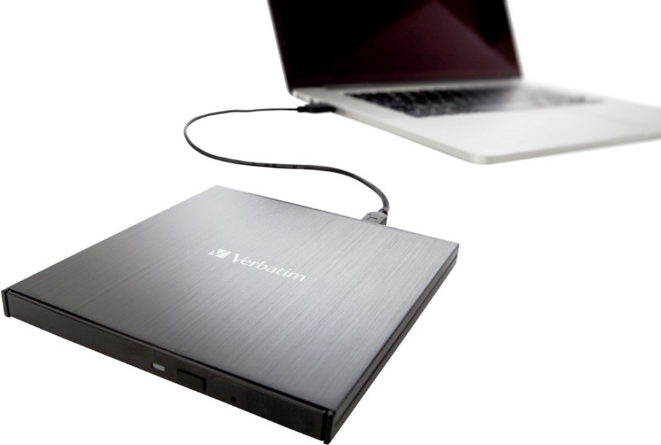 Внешний привод Blu-Ray Verbatim Slimline Ultra HD 4K Type-C Black ...