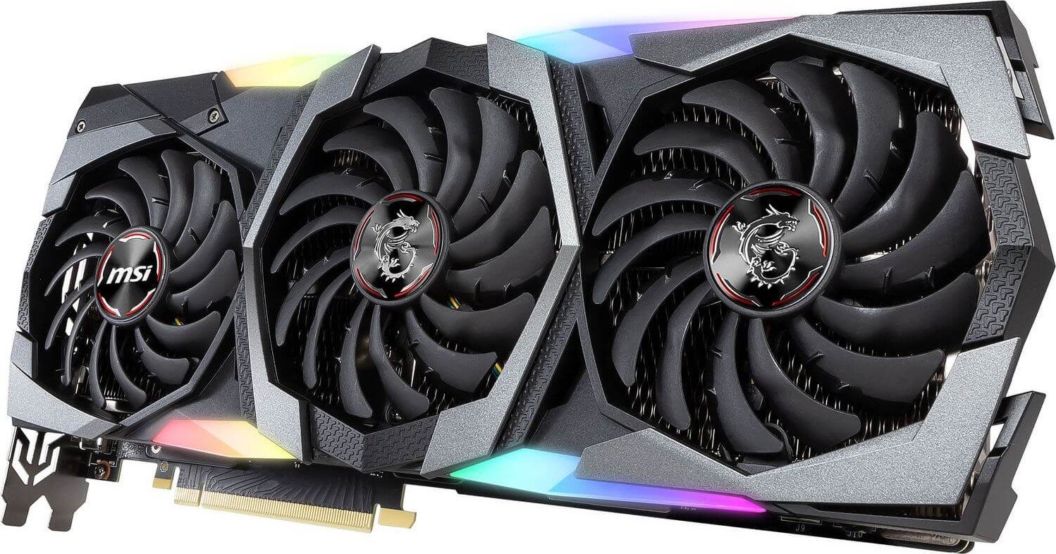 Видеокарта MSI PCI-E GeForce RTX2080 8GB DDR6 (RTX 2080 GAMING TRIO ...
