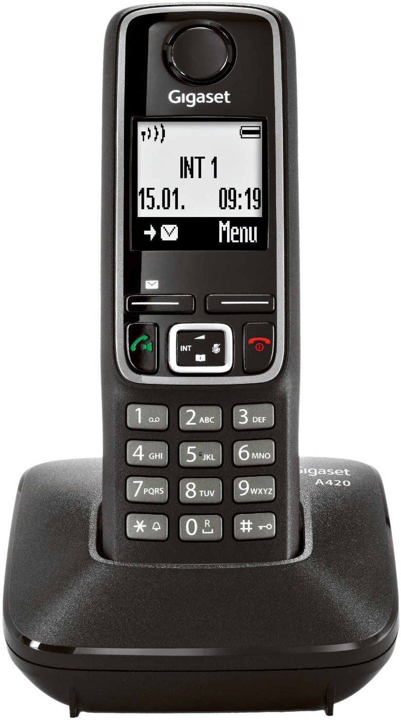 Радиотелефон DECT Gigaset A420 Black купить | ELMIR - цена, отзывы ...