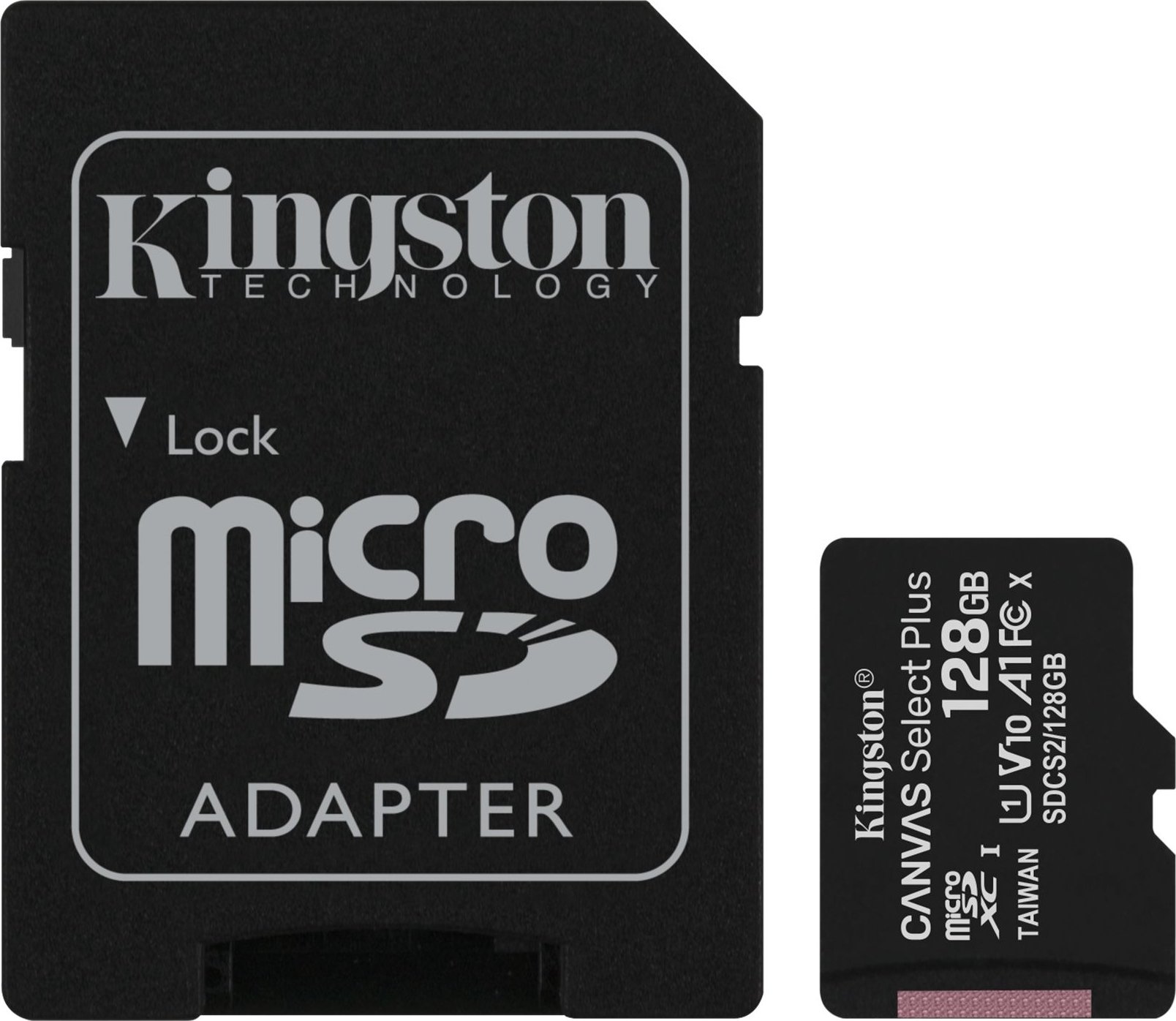 Карта памяти micro SDXC 128GB Kingston Canvas Select Plus A1