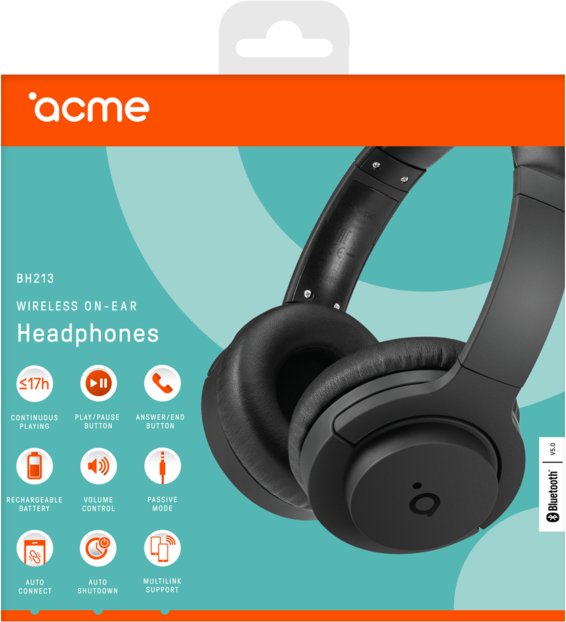 Наушники Acme BH213 Wireless On-Ear Headphones (4770070881095) купить ...