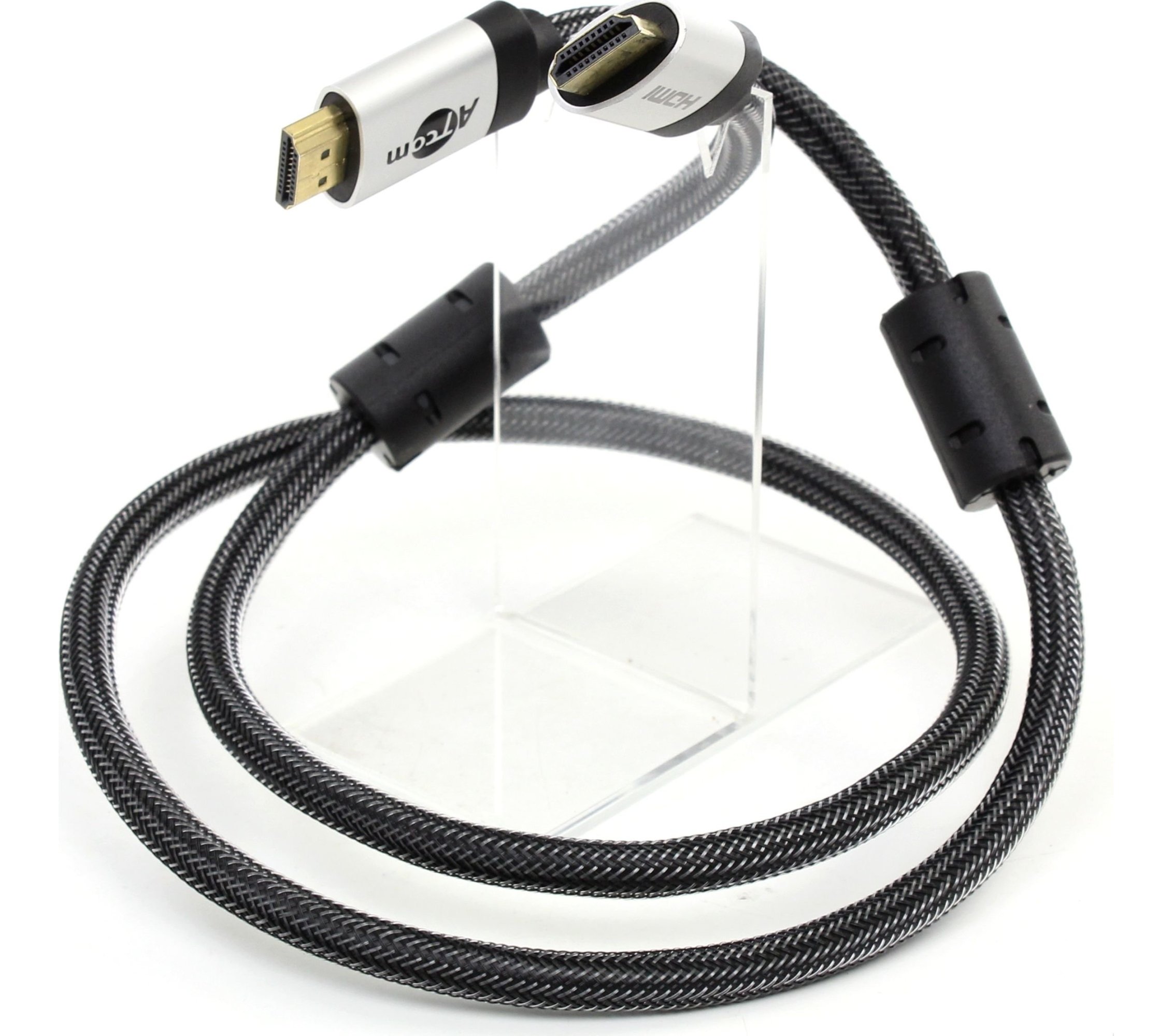 Кабель HDMI -> HDMI v2.0 HIGH speed UHD 4K ATcom Metal Gold 1 м (15264 ...