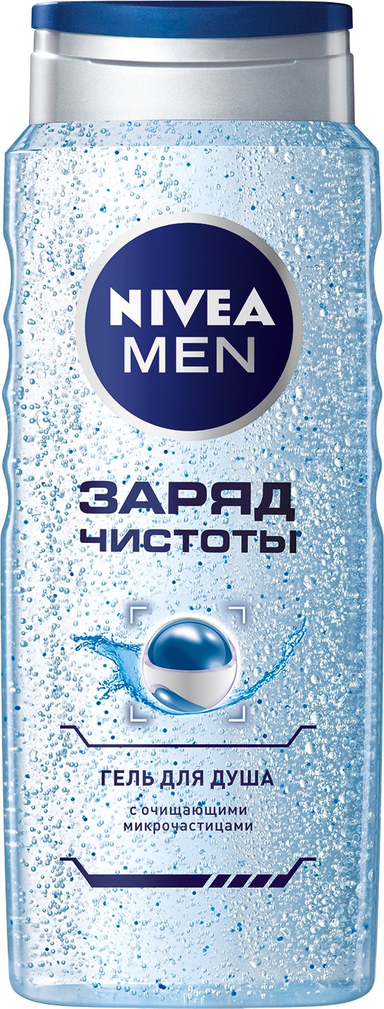 Гель для душа Nivea Shower для мужчин 500мл заряд чистоты (4005900054319)