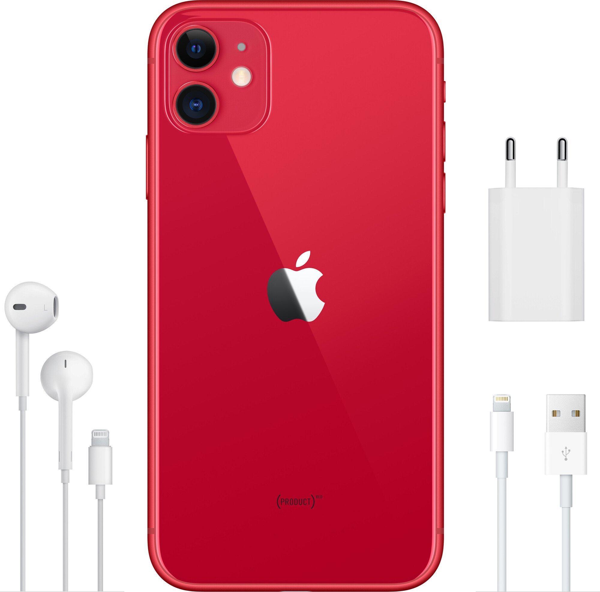 Мобильный телефон Apple iPhone 11 128GB A2221 Red купить ELMIR цена, отзывы, характеристики