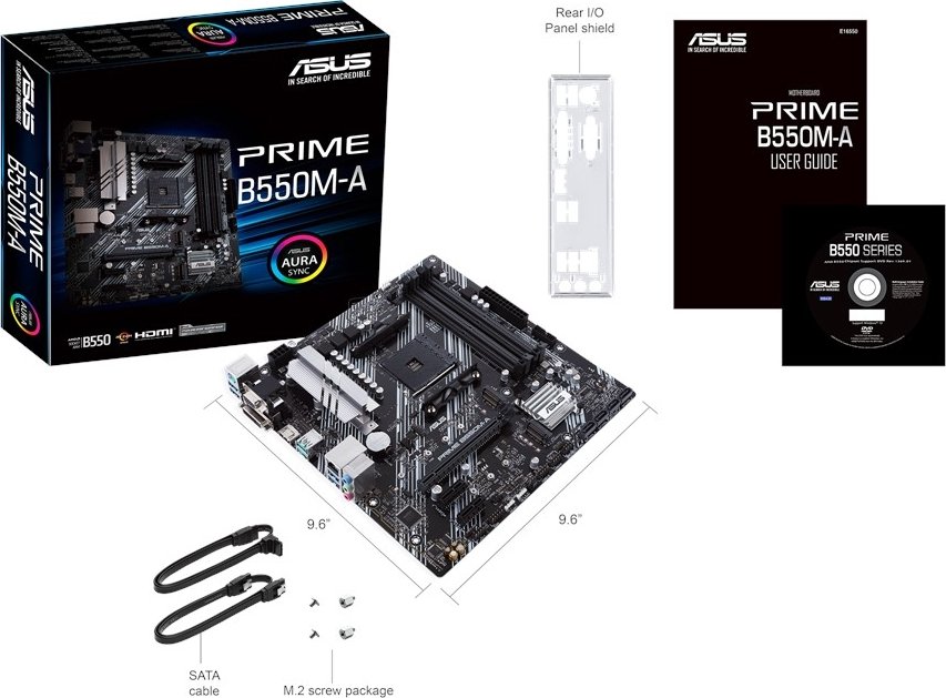 Материнская плата Asus Prime B550M-A s-AM4 B550 купить | Elmir