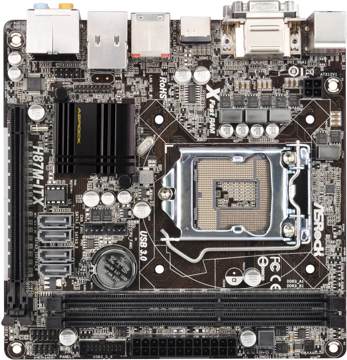 Материнская плата ASRock H87M-ITX s-1150 H87 купить | Elmir - цена ...