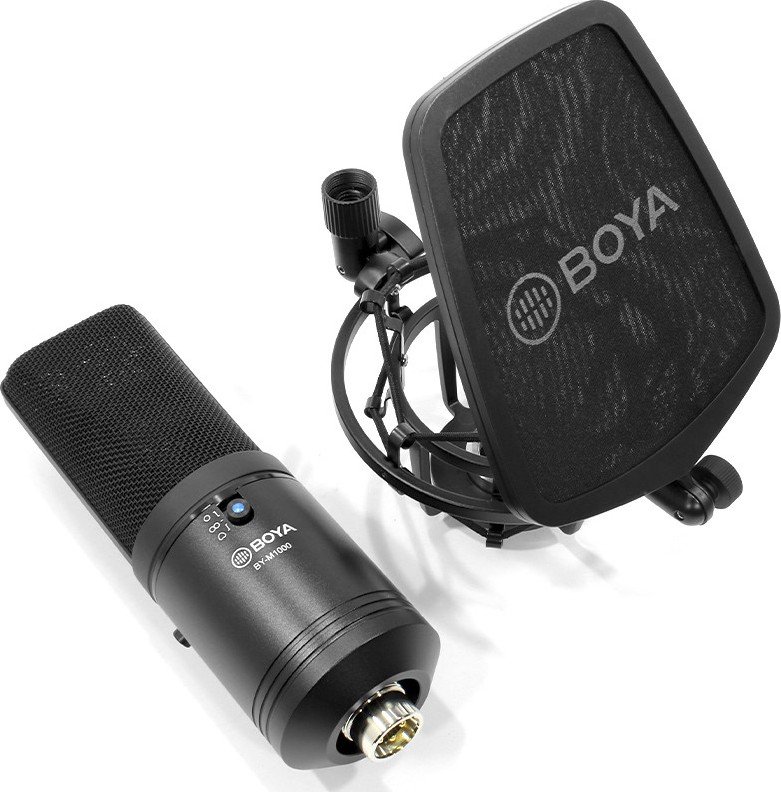 Микрофон Boya BY-M1000 купить | ELMIR - цена, отзывы, характеристики