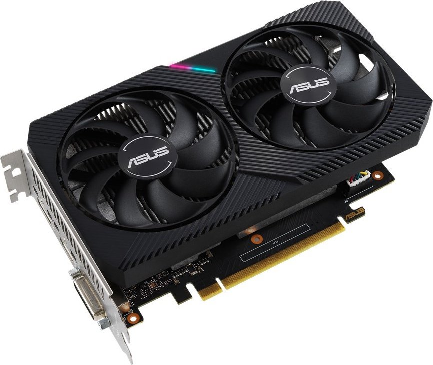 Видеокарта Asus PCI-E GeForce GTX1650 4GB DDR6 (DUAL-GTX1650-O4GD6-MINI ...