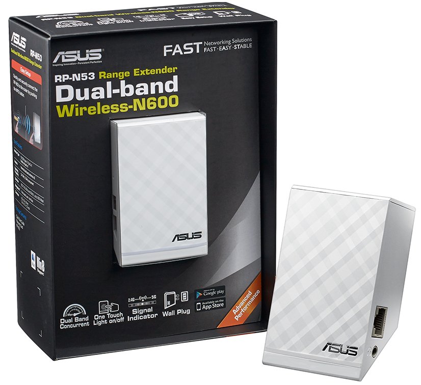 Точка доступа Asus RP-N53 купить | ELMIR - цена, отзывы, характеристики