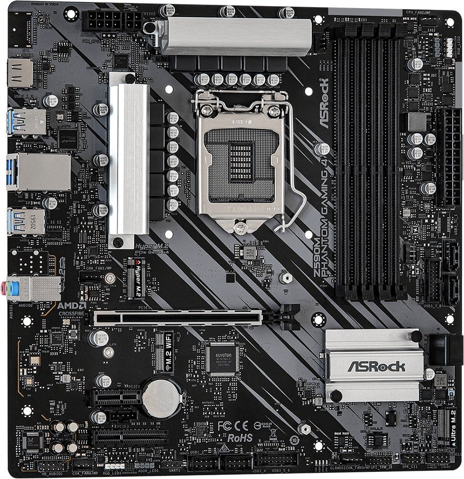 Материнская плата ASRock Z590M Phantom Gaming 4 s-1200 Z590 купить ...