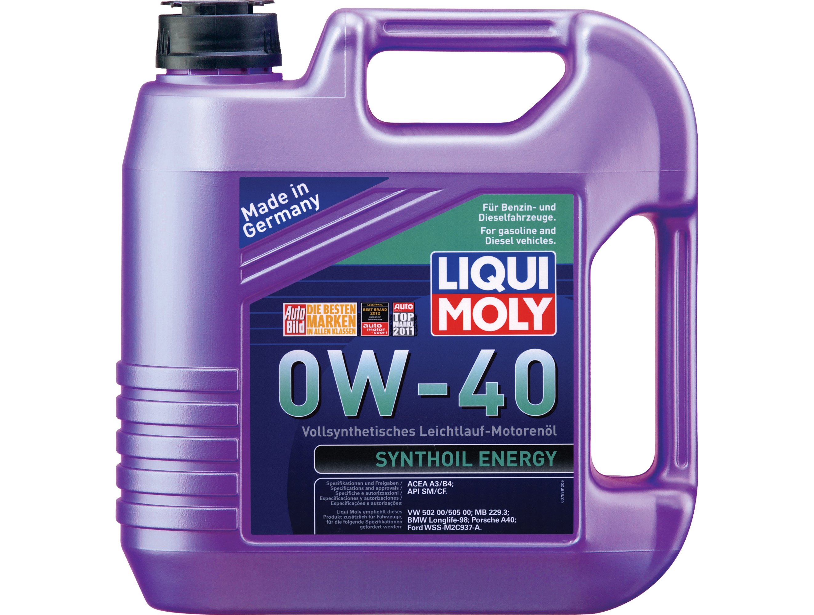 Моторное масло Liqui Moly Synthoil Energy 0W-40 4л (7536) купить ...