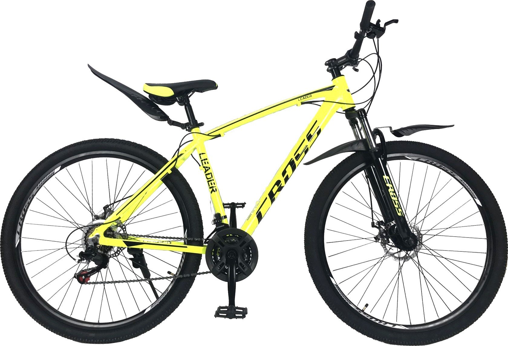 Велосипед CrossBike Leader Neon Yellow 29" рама - 19" (29CJPr21-003165 ...