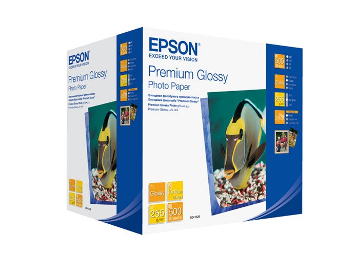 Бумага Epson 100mmx150mm Premium Glossy Photo Paper, 500л. (C13S041826 ...