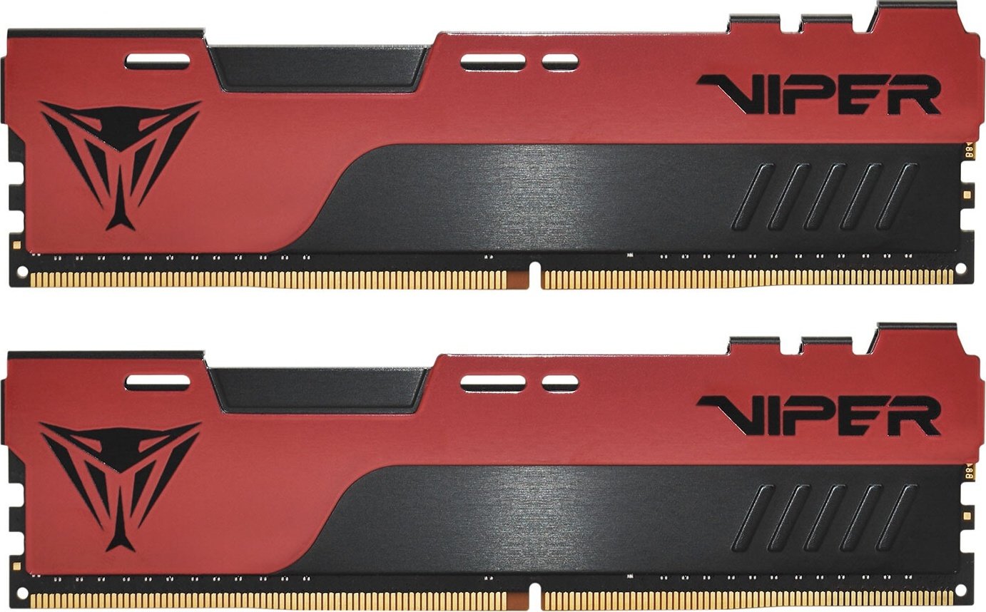 Patriot Viper DDR4 16GBx2枚 メモリー　(32GB) Модуль пам'яті Patriot DDR4 32GB 2x16GB 3200MHz Viper Elite II Red