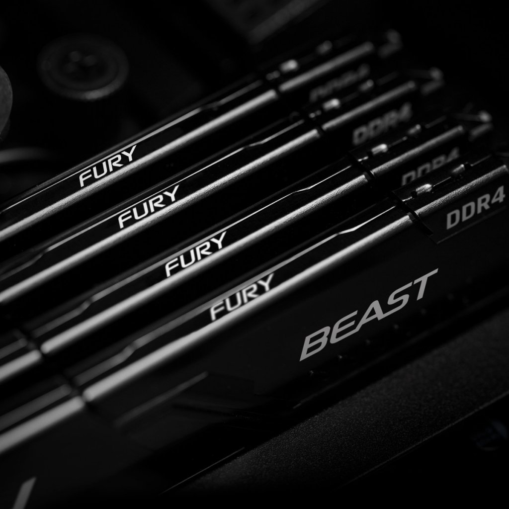 Модуль памяти Kingston Fury DDR4 8GB 3200MHz Beast Black (KF432C16BB/8 ...