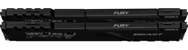 Модуль памяти Kingston Fury DDR4 16GB 2x8GB 3200MHz Beast Black