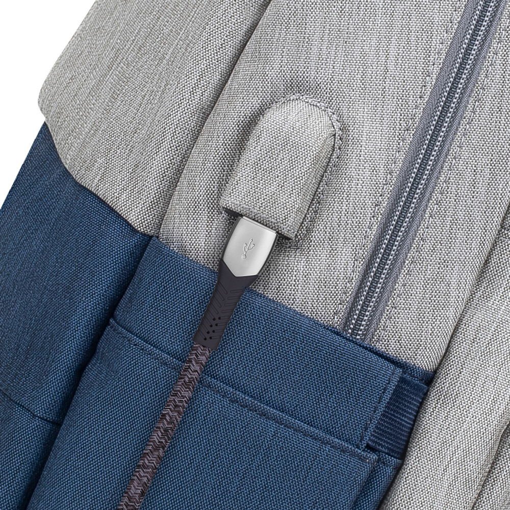 Рюкзак RivaCase 7567 Grey/Dark Blue купить | ELMIR - цена, отзывы ...