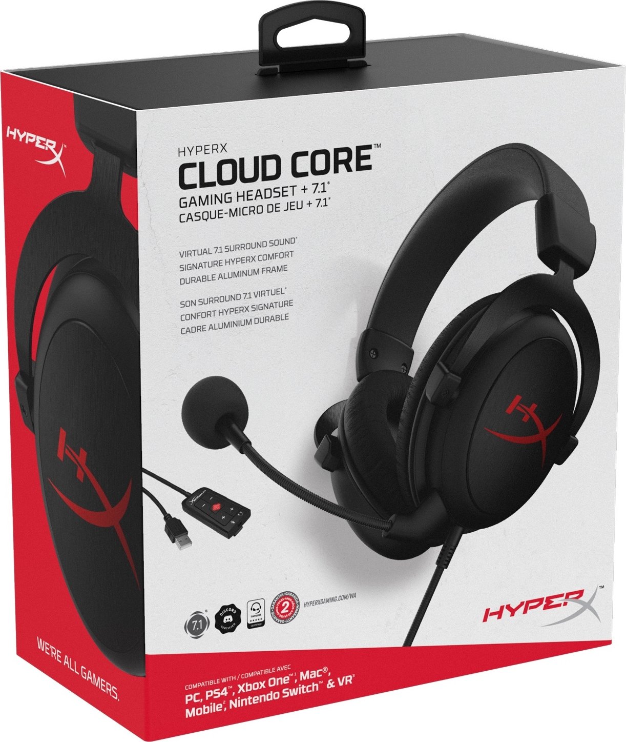 Наушники HyperX Cloud Core Black (4P4F2AA) купить | ELMIR - цена ...