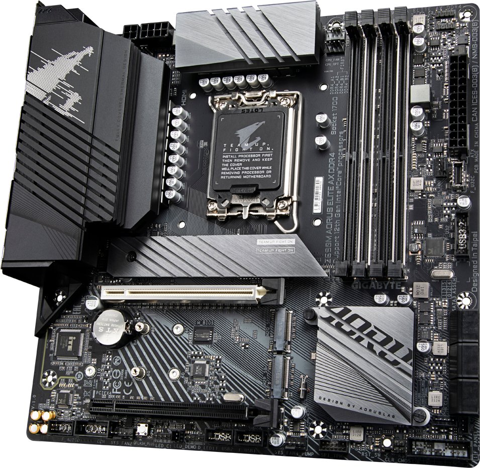 Материнская плата GigaByte Z690M AORUS Elite AX DDR4 s-1700 Z690 купить ...