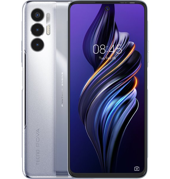 Мобильный телефон Tecno Pova-3 LF7n NFC DualSim 6/128GB Tech Silver ...