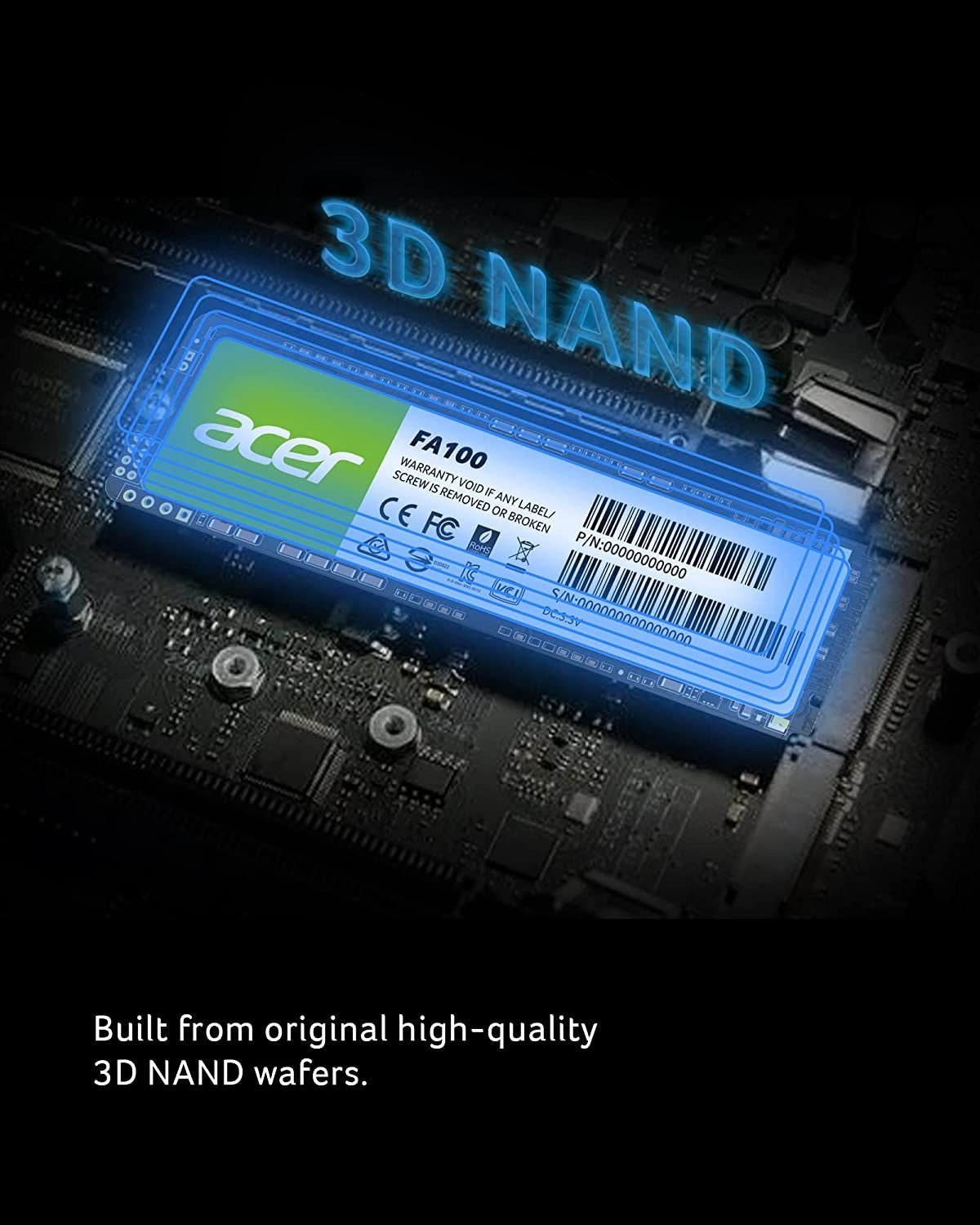 SSD-накопитель M.2 2TB Acer 2280 (FA100-2TB) купить | ELMIR - цена