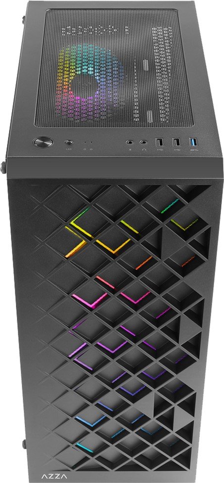 Корпус AZZA Spectra Black б/БП (CSAZ-280B) купить | Elmir - цена ...