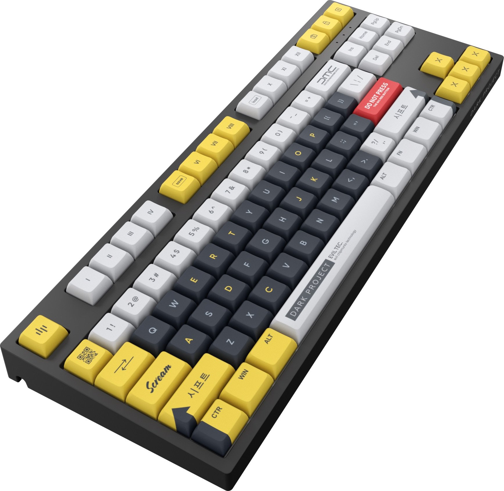 Клавиатура Dark Project Pro KD87A LTD ABS Gateron Optical 1.0 Silver ...