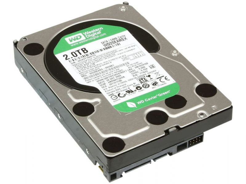 Жесткий диск 3.5" SATA 2TB WD Green (WD20EARX) купить | Elmir - цена ...