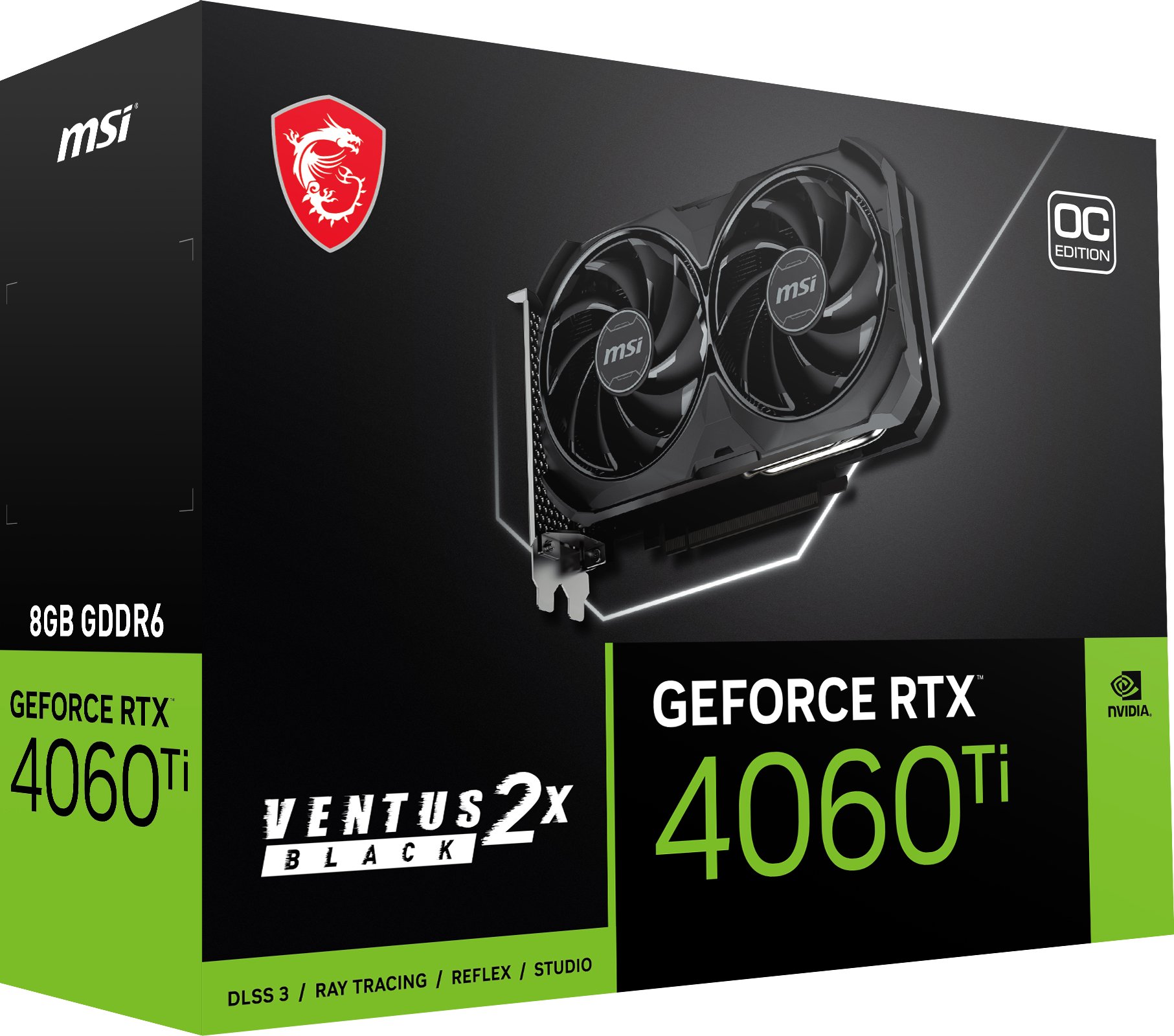Відеокарта MSI PCI-E GeForce RTX 4060 Ti 8GB DDR6 (RTX 4060 Ti