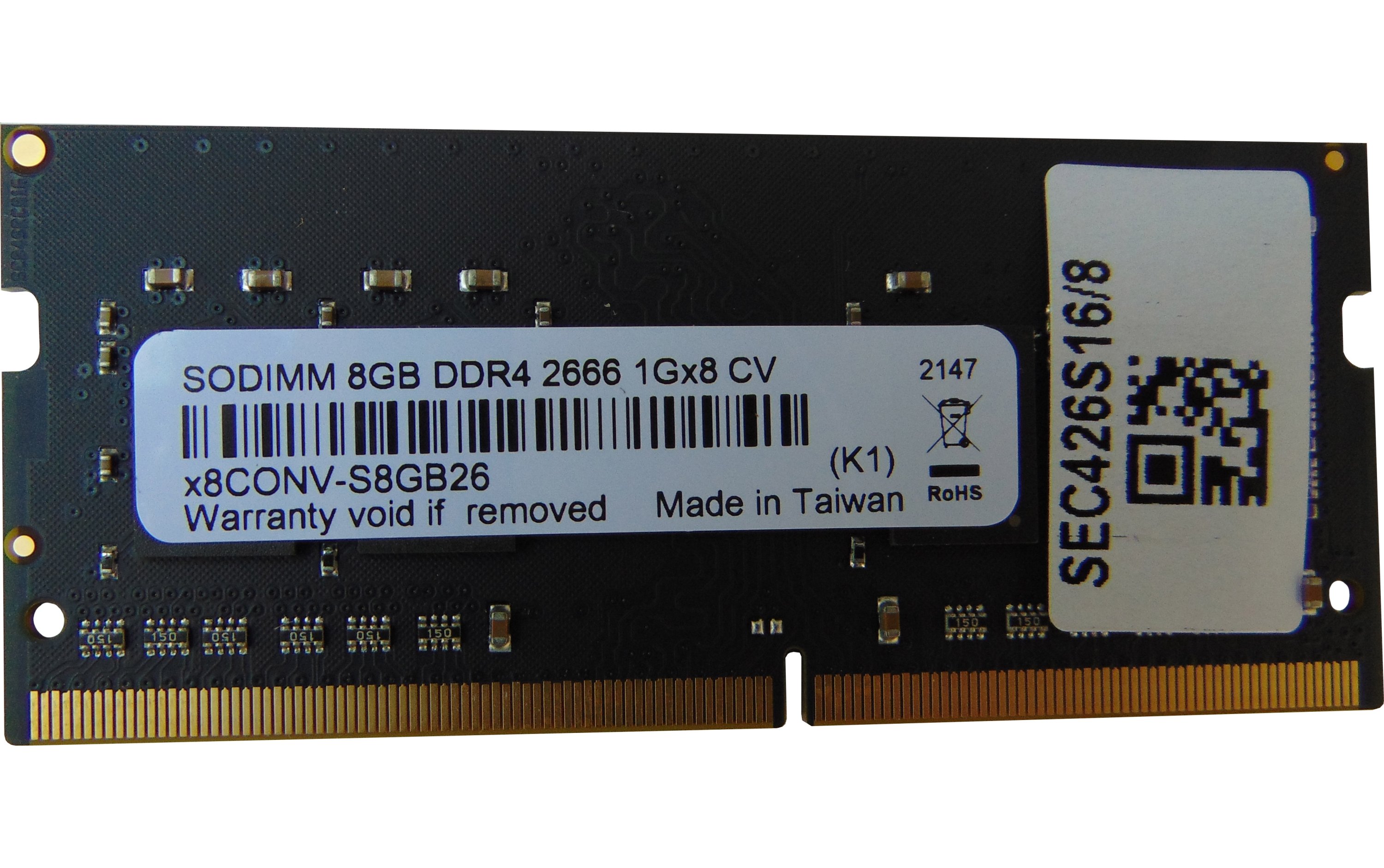 sumsung DDR4 8GBメモリ 5枚セット 2666MHz Модуль памяти SO-DIMM Samsung DDR4 8GB 2666MHz (SEC426S16/8