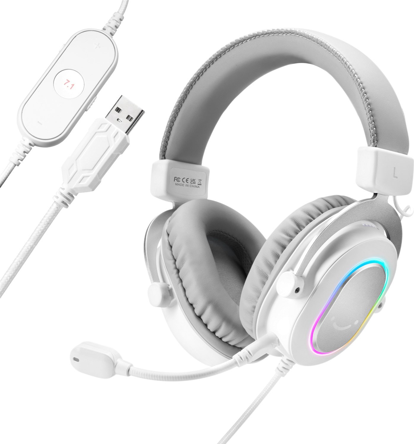 Наушники FIFINE H6 RGB White купить | ELMIR - цена, отзывы, характеристики