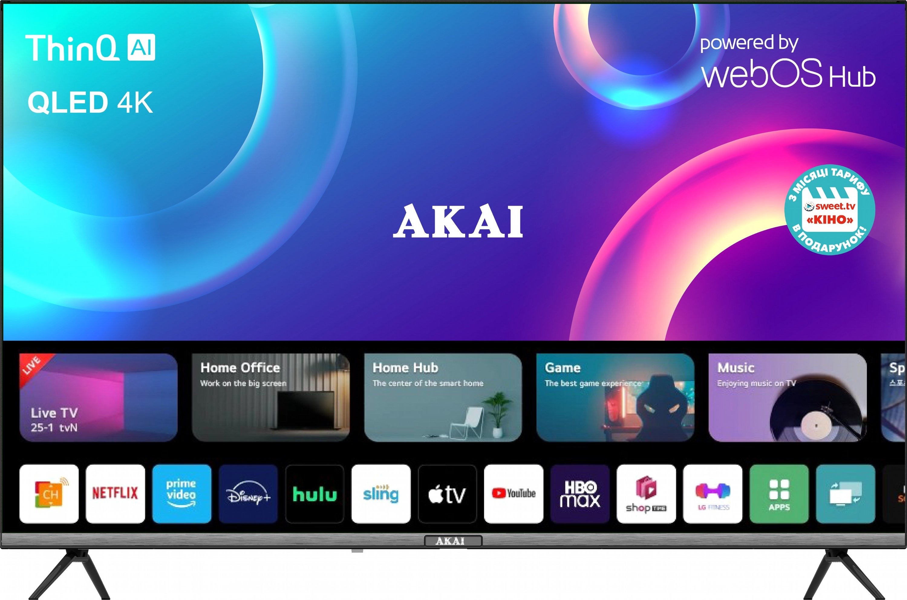 Телевизор Akai AK55QHD23W купить | Elmir - цена, отзывы, характеристики