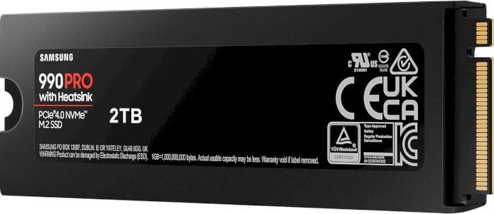 SSD-накопитель M.2 4TB Samsung 990 PRO Heatsink (MZ-V9P4T0CW