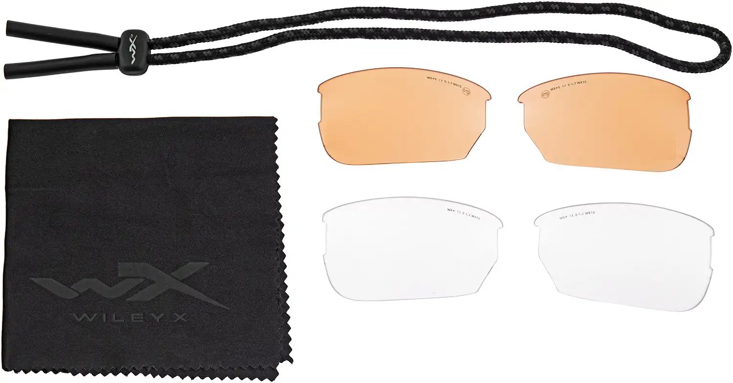 Тактические очки Wiley X WX Saint Grey, Clear, Light Rust Black