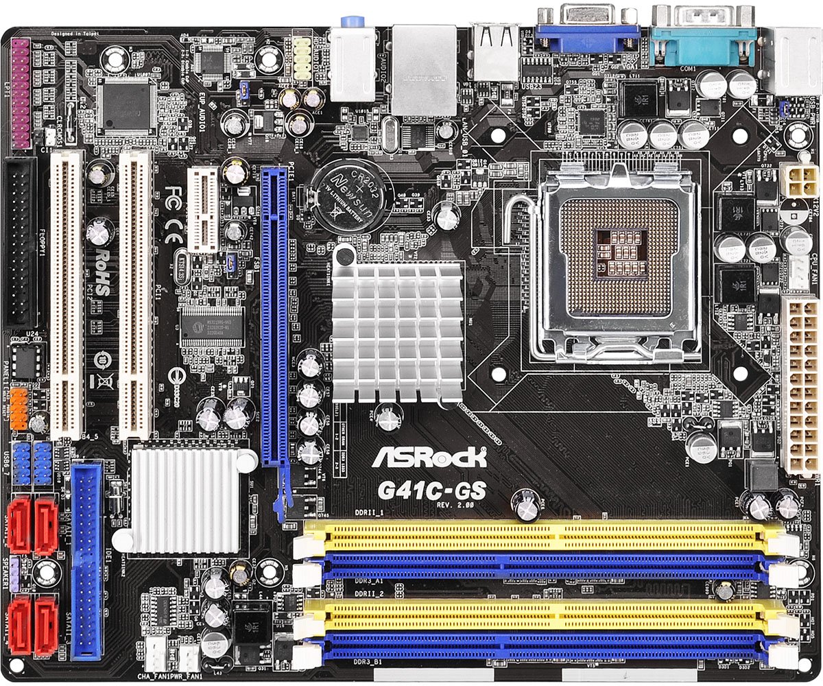 Материнская плата s-775 G41 ASRock G41C-GS R2.0 mATX купить | Elmir ...