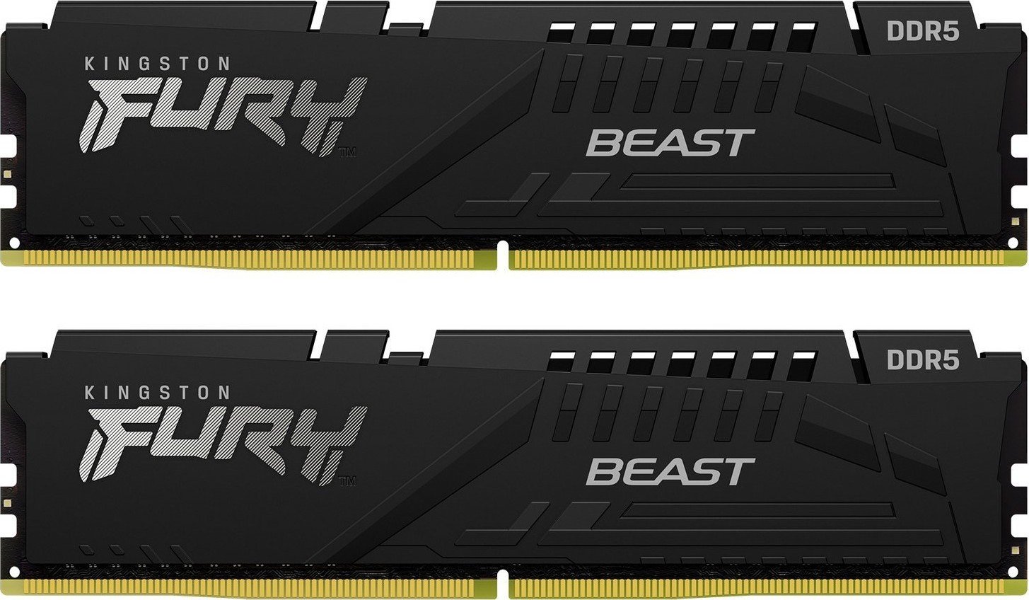 Модуль памяти Kingston Fury DDR5 32GB 2x16GB 6000MHz Beast Black