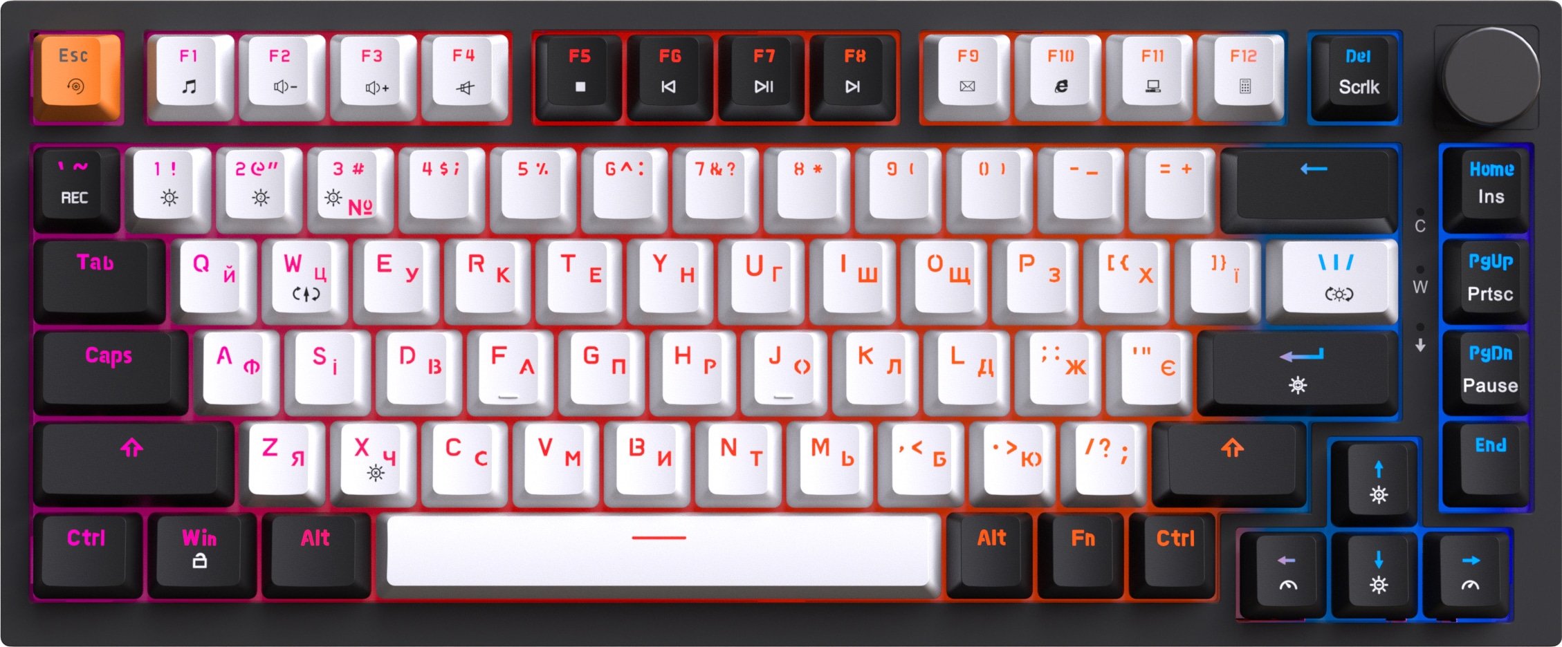 Клавиатура GamePro MK160B Hot-Swap Red Swich RGB Black купить
