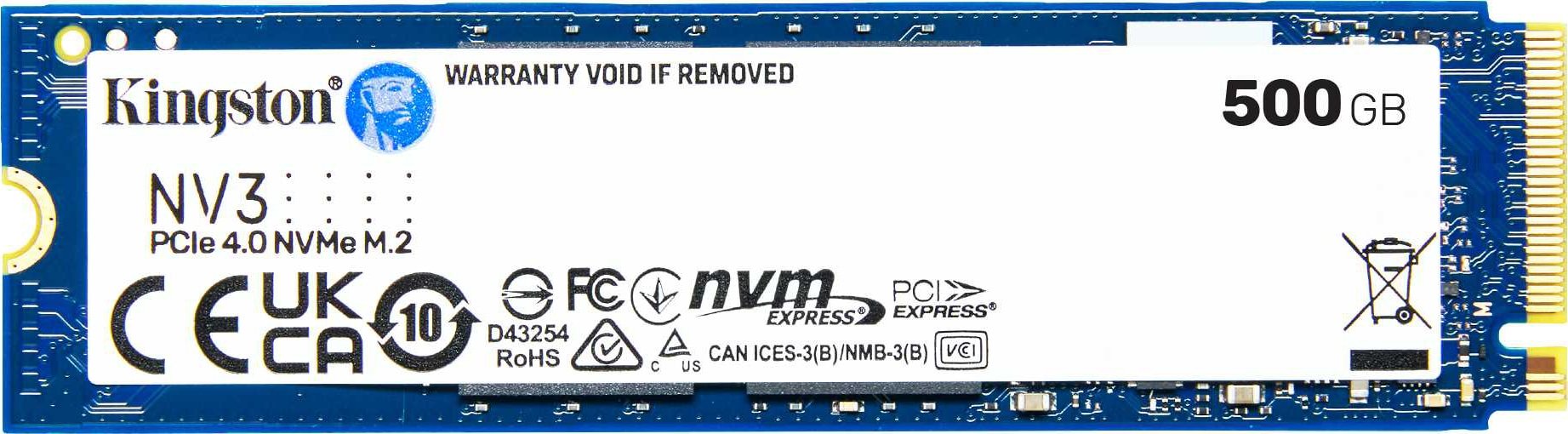 SSD-накопитель M.2 500GB Kingston NV3 (SNV3S/500G) купить | ELMIR